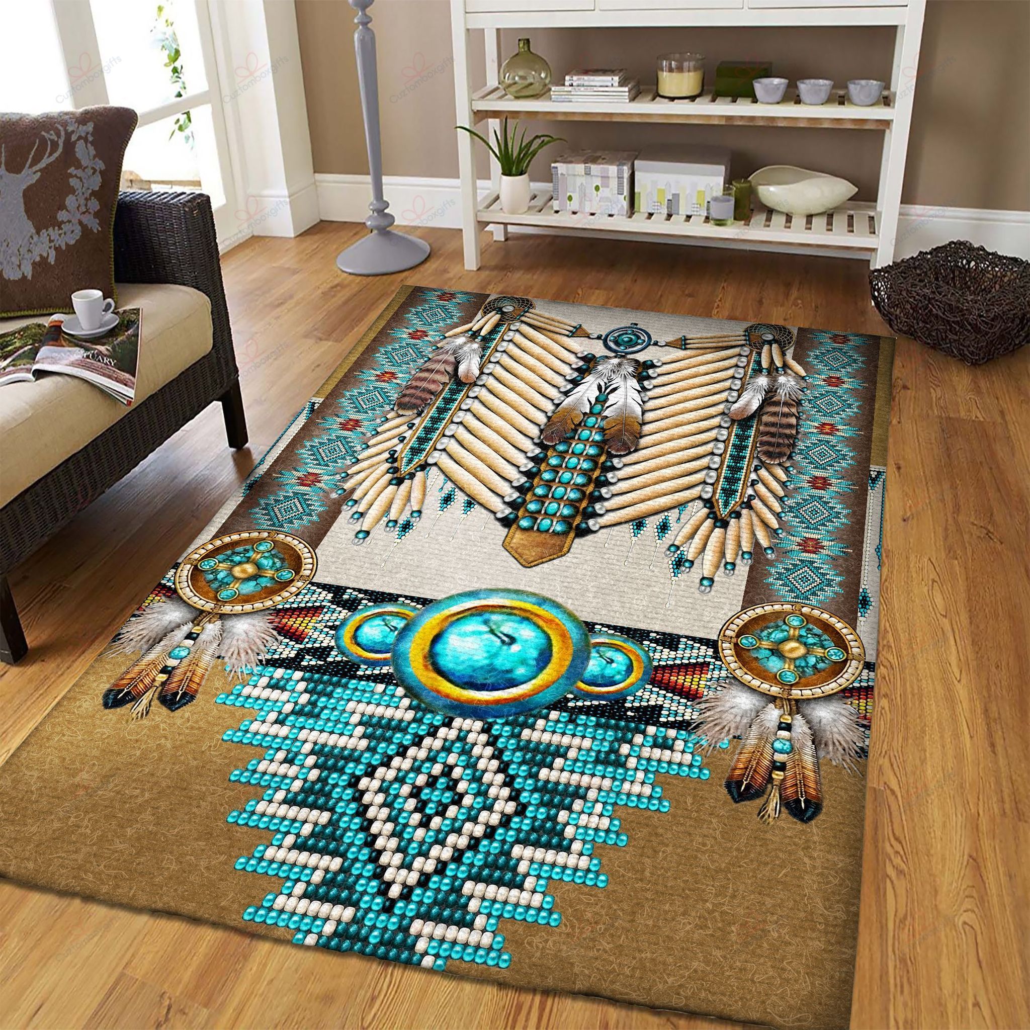 Breastplate Native American Rug Sport Decor Gift Floor Decor Living Room Carpet Rug Area Rug - c7c6e2459ca3 Breastplate Native American Rug Sport Decor Gift Floor Decor Living Room Carpet Rug Area Rug - c7c6e2459ca3