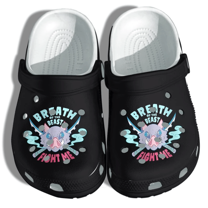 Breath Beast Inosuke Hashibira Shoes Crocs Clog Gift Anime Lover Breath Beast Inosuke Hashibira Shoes Crocs Clog Gift Anime Lover