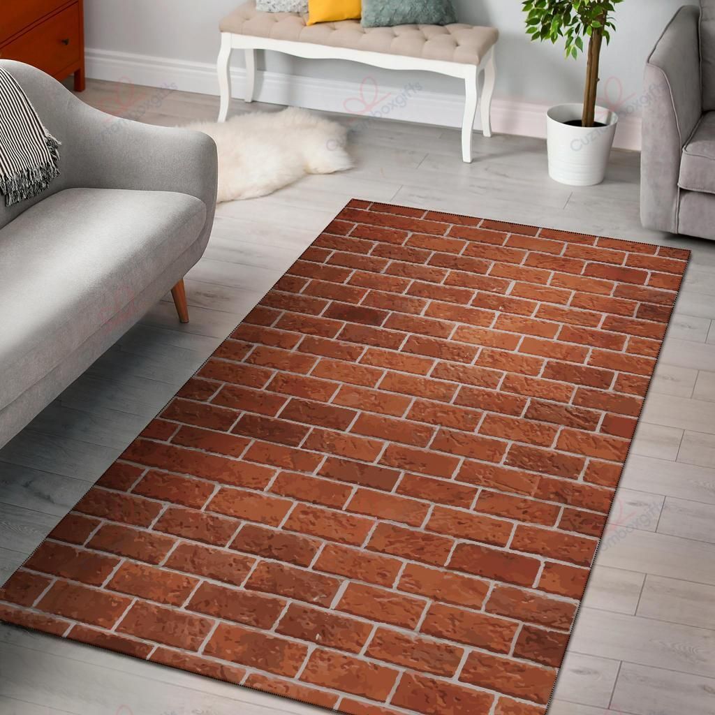 Brick Brown Pattern 2 Rug Sport Decor Gift Floor Decor Living Room Carpet Rug Area Rug - 75a5cae77130 Brick Brown Pattern 2 Rug Sport Decor Gift Floor Decor Living Room Carpet Rug Area Rug - 75a5cae77130