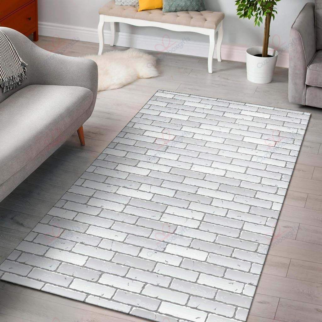 Brick White Rug Sport Decor Gift Floor Decor Living Room Carpet Rug Area Rug - fa97dcb1f961 Brick White Rug Sport Decor Gift Floor Decor Living Room Carpet Rug Area Rug - fa97dcb1f961