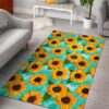 Bright Sunflower Pattern Rug Sport Decor Gift Floor Decor Living Room Carpet Rug Area Rug - 7bd20bcd1fe5