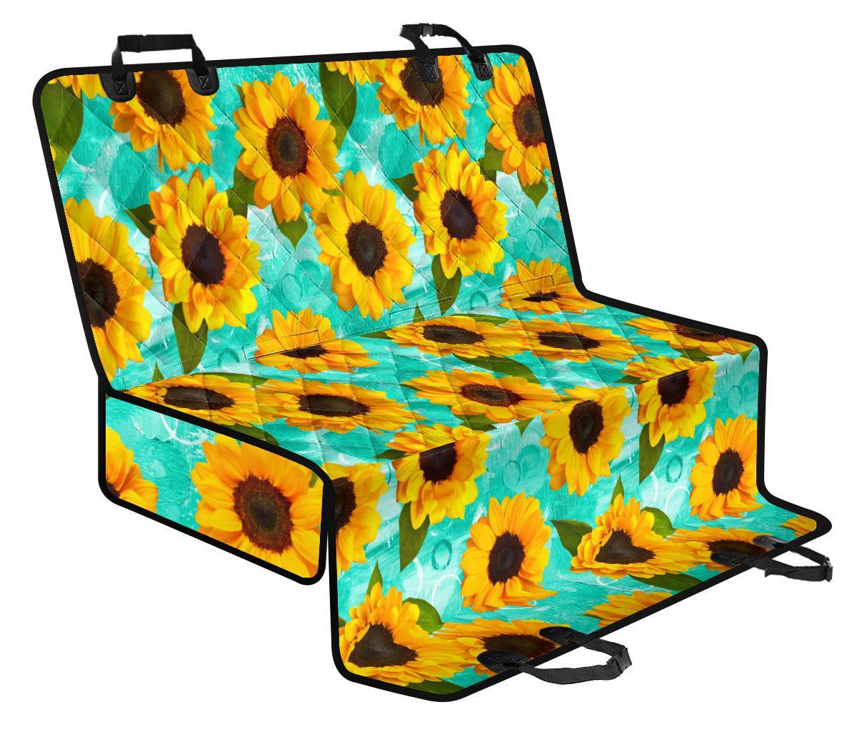 Bright Sunflower Pattern Print Pet Car Back Seat Cover - 9ef30f7e454a Bright Sunflower Pattern Print Pet Car Back Seat Cover - 9ef30f7e454a