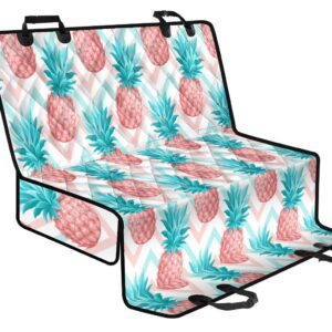 Bright Zig Zag Pineapple Pattern Print Pet Car Back Seat Cover - 4b43cc34d8a3