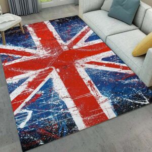 British Flag Swiss Rug Sport Decor Gift Floor Decor Living Room Carpet Rug Area Rug - 034e803a59b8