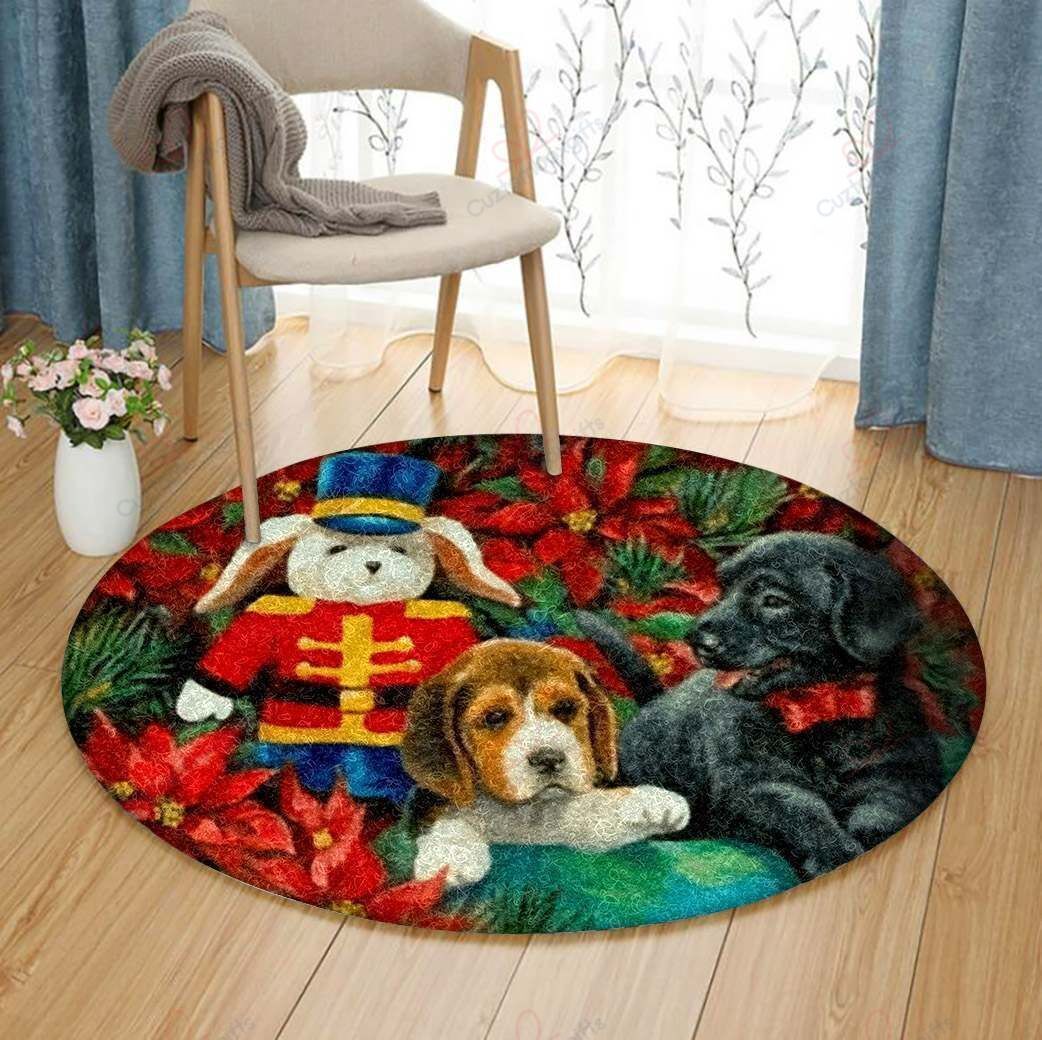 Brittany Spaniel Beagle Round Carpet Floor Rug Living Room Bedroom Decor Round Area Rug Carpet Brittany Spaniel Beagle Round Carpet Floor Rug Living Room Bedroom Decor Round Area Rug Carpet