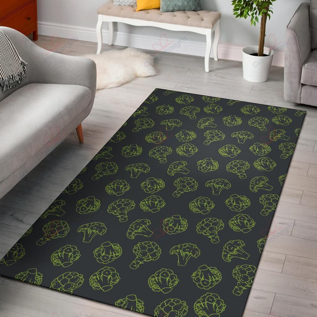 Broccoli Pattern 1 Rug Sport Decor Gift Floor Decor Living Room Carpet Rug Area Rug - 6b2bd59e619c Broccoli Pattern 1 Rug Sport Decor Gift Floor Decor Living Room Carpet Rug Area Rug - 6b2bd59e619c