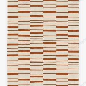 Broken Stripe Rust Orange Rug Sport Decor Gift Floor Decor Living Room Carpet Rug Area Rug - fd757b3a1498
