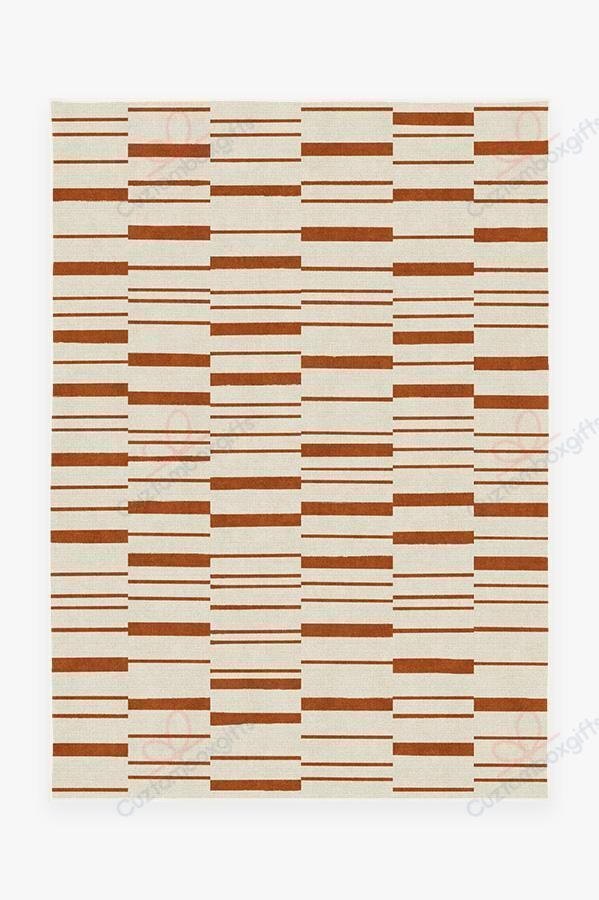 Broken Stripe Rust Orange Rug Sport Decor Gift Floor Decor Living Room Carpet Rug Area Rug - fd757b3a1498 Broken Stripe Rust Orange Rug Sport Decor Gift Floor Decor Living Room Carpet Rug Area Rug - fd757b3a1498