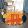 Brooklyn Bridge Round Carpet Floor Rug Living Room Bedroom Decor Round Area Rug Carpet