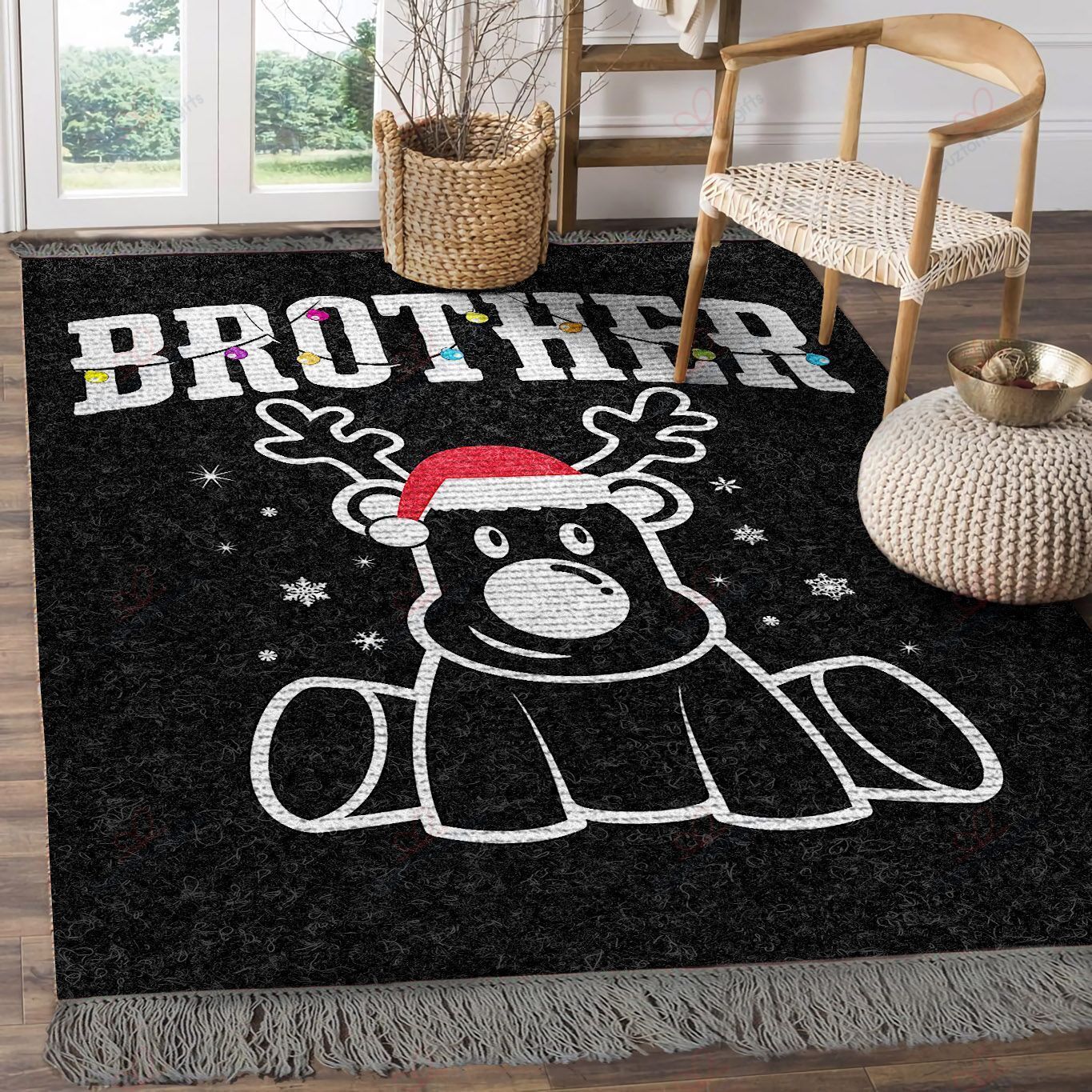 Brother Reindeer Funny Christmas Reindeer Rug Sport Decor Gift Floor Decor Living Room Carpet Rug Area Rug - fa61851cf54a Brother Reindeer Funny Christmas Reindeer Rug Sport Decor Gift Floor Decor Living Room Carpet Rug Area Rug - fa61851cf54a