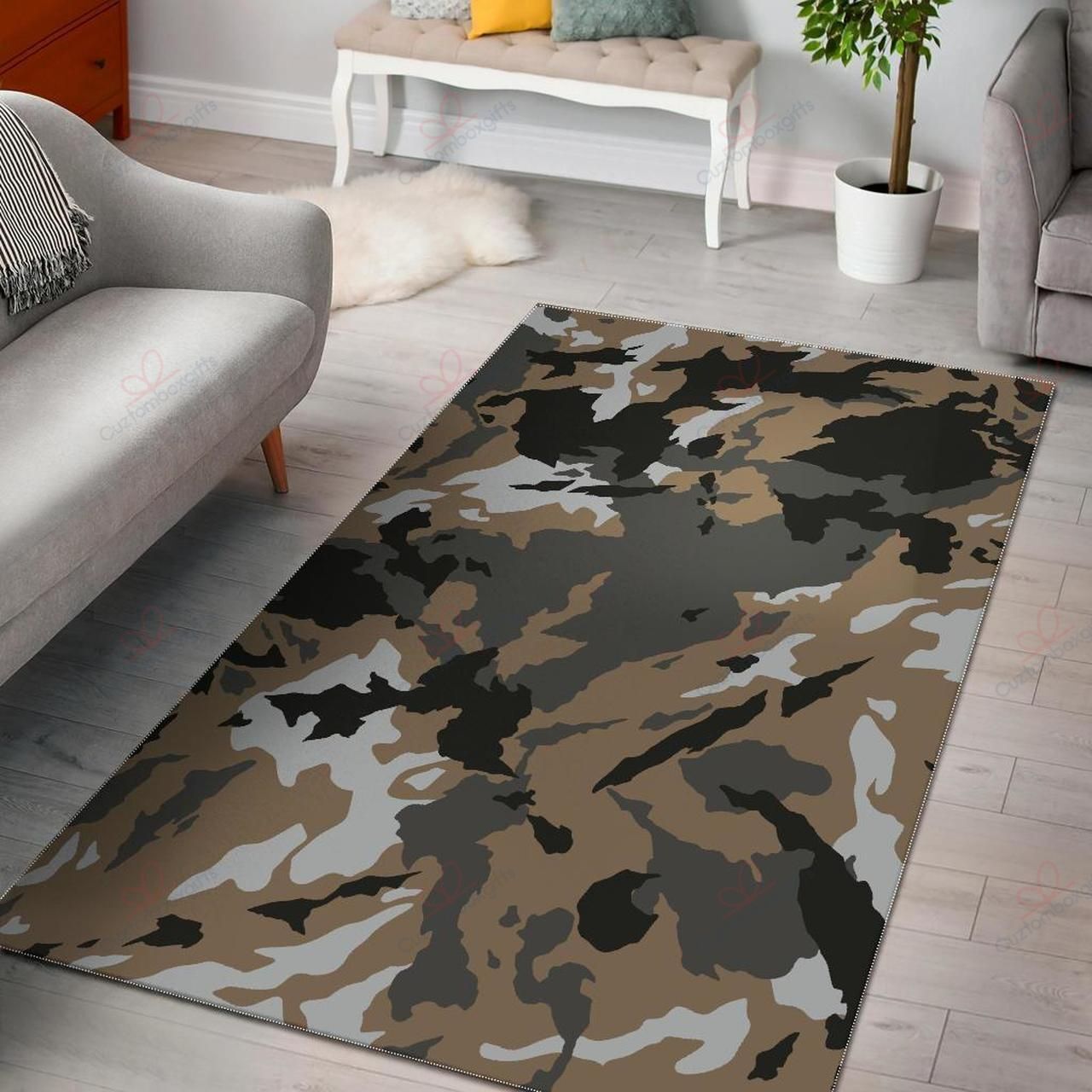 Brown And Black Camouflage Rug Sport Decor Gift Floor Decor Living Room Carpet Rug Area Rug - ed4f9c2509b8 Brown And Black Camouflage Rug Sport Decor Gift Floor Decor Living Room Carpet Rug Area Rug - ed4f9c2509b8
