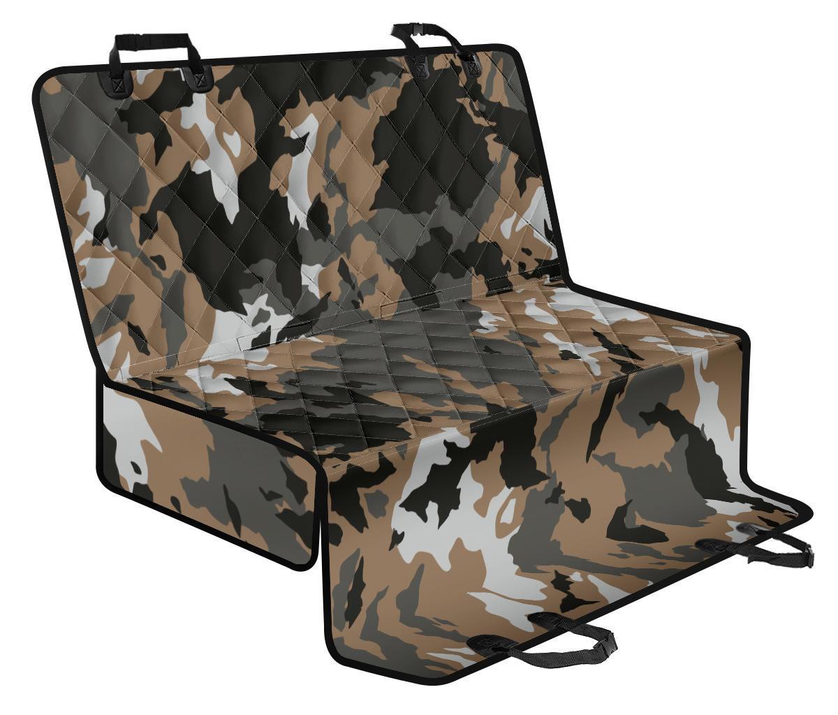 Brown And Black Camouflage Print Pet Car Back Seat Cover - 6a17dfd91db7 Brown And Black Camouflage Print Pet Car Back Seat Cover - 6a17dfd91db7