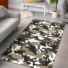Brown And White Camouflage Rug Sport Decor Gift Floor Decor Living Room Carpet Rug Area Rug - 9931cda47353