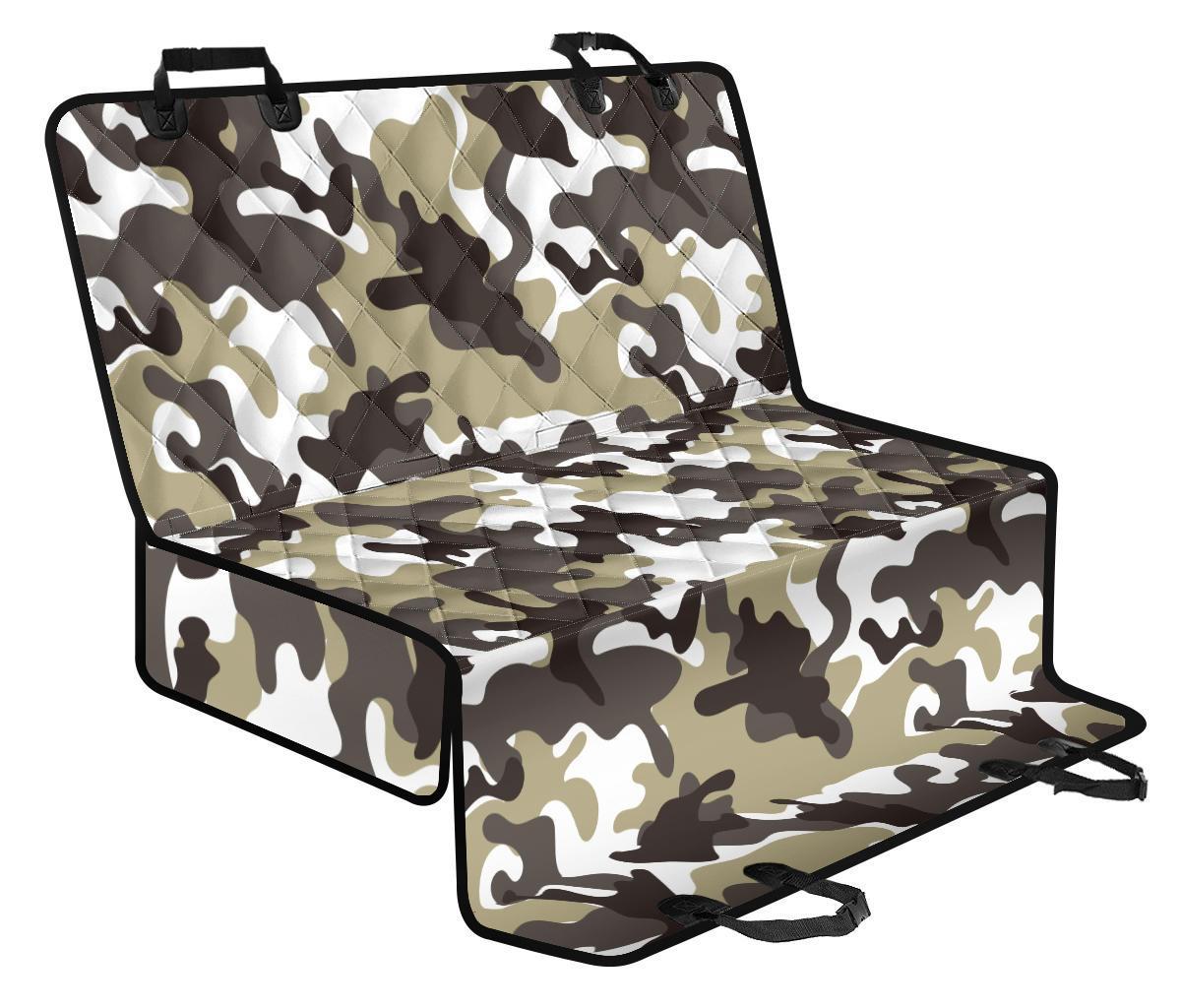 Brown And White Camouflage Print Pet Car Back Seat Cover - 6940e5b7a5b3 Brown And White Camouflage Print Pet Car Back Seat Cover - 6940e5b7a5b3