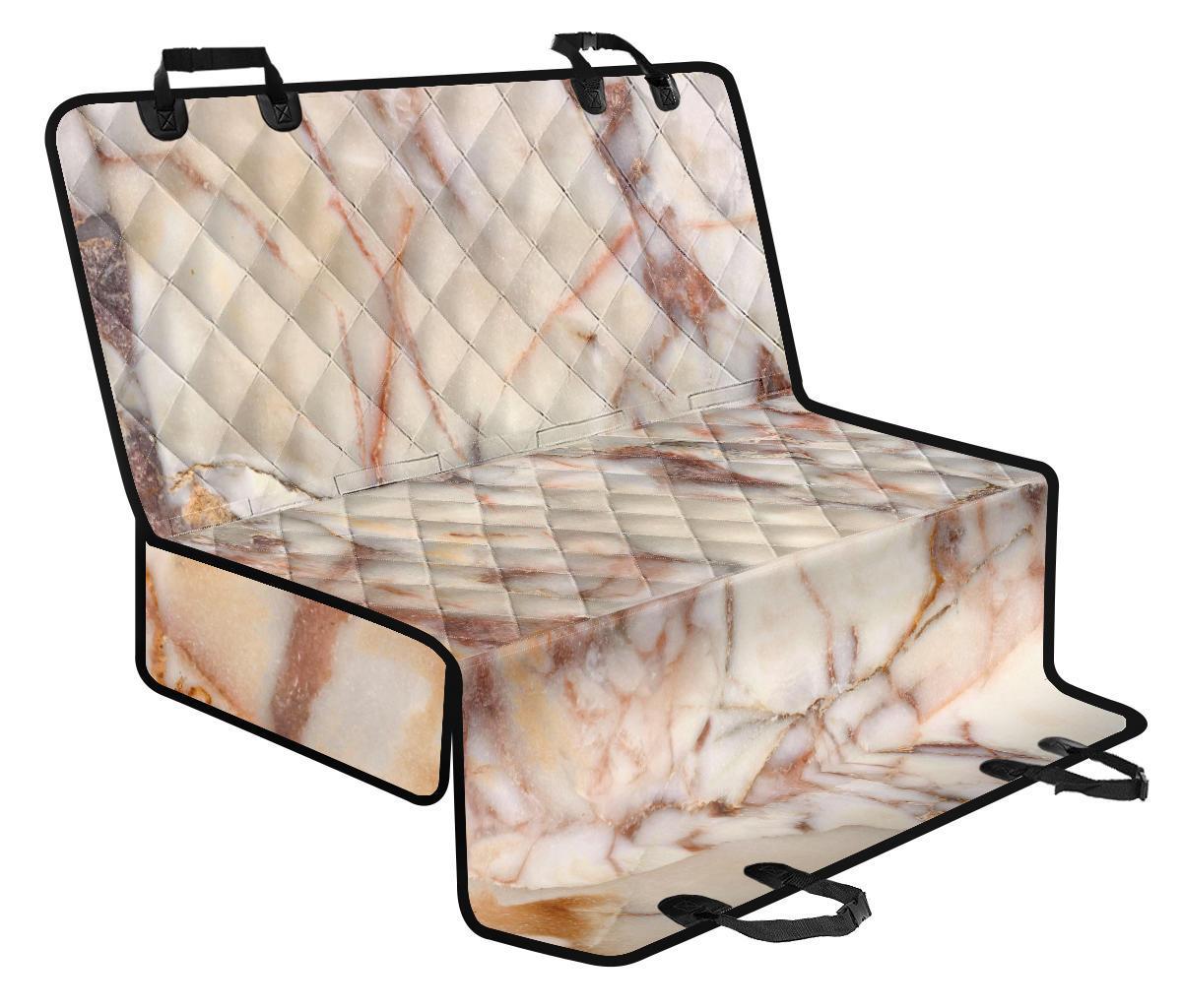Brown Beige Marble Print Pet Car Back Seat Cover - 370c53f30366 Brown Beige Marble Print Pet Car Back Seat Cover - 370c53f30366