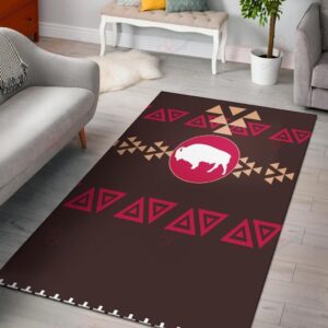Brown Bison Native American Rug Sport Decor Gift Floor Decor Living Room Carpet Rug Area Rug - 77c983fedac1