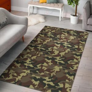 Brown Camouflage Rug Sport Decor Gift Floor Decor Living Room Carpet Rug Area Rug - 951e49e9d5f0