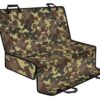 Brown Camouflage Print Pet Car Back Seat Cover - 4eefb66c046f