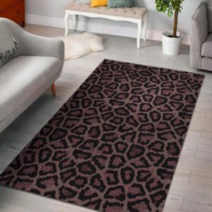 Brown Cheetah Leopard Pattern Rug Sport Decor Gift Floor Decor Living Room Carpet Rug Area Rug - 05f6fcb1bae3