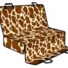 Brown Cow Print Pet Car Back Seat Cover - 63d4b61332c3