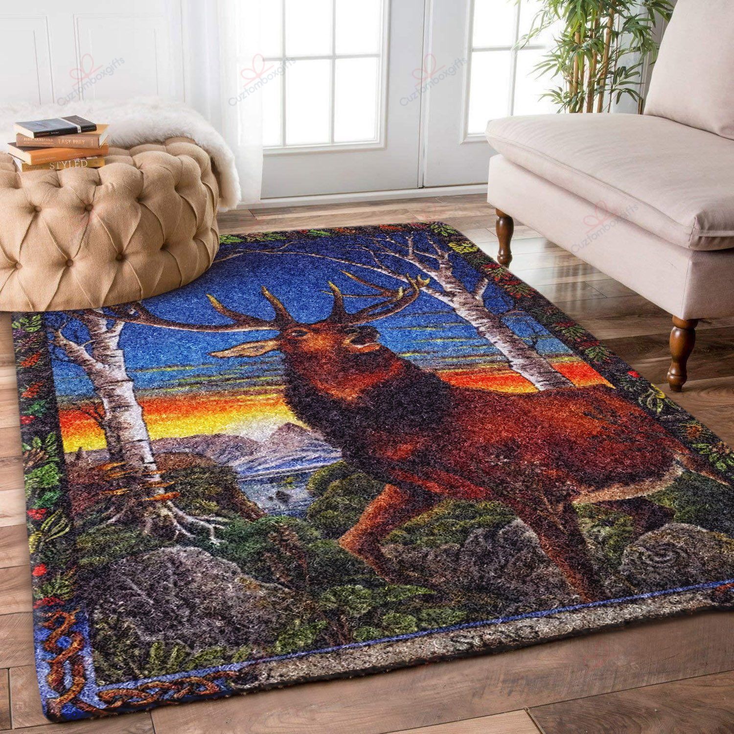 Brown Deer Rug Sport Decor Gift Floor Decor Living Room Carpet Rug Area Rug - bf713987645e Brown Deer Rug Sport Decor Gift Floor Decor Living Room Carpet Rug Area Rug - bf713987645e