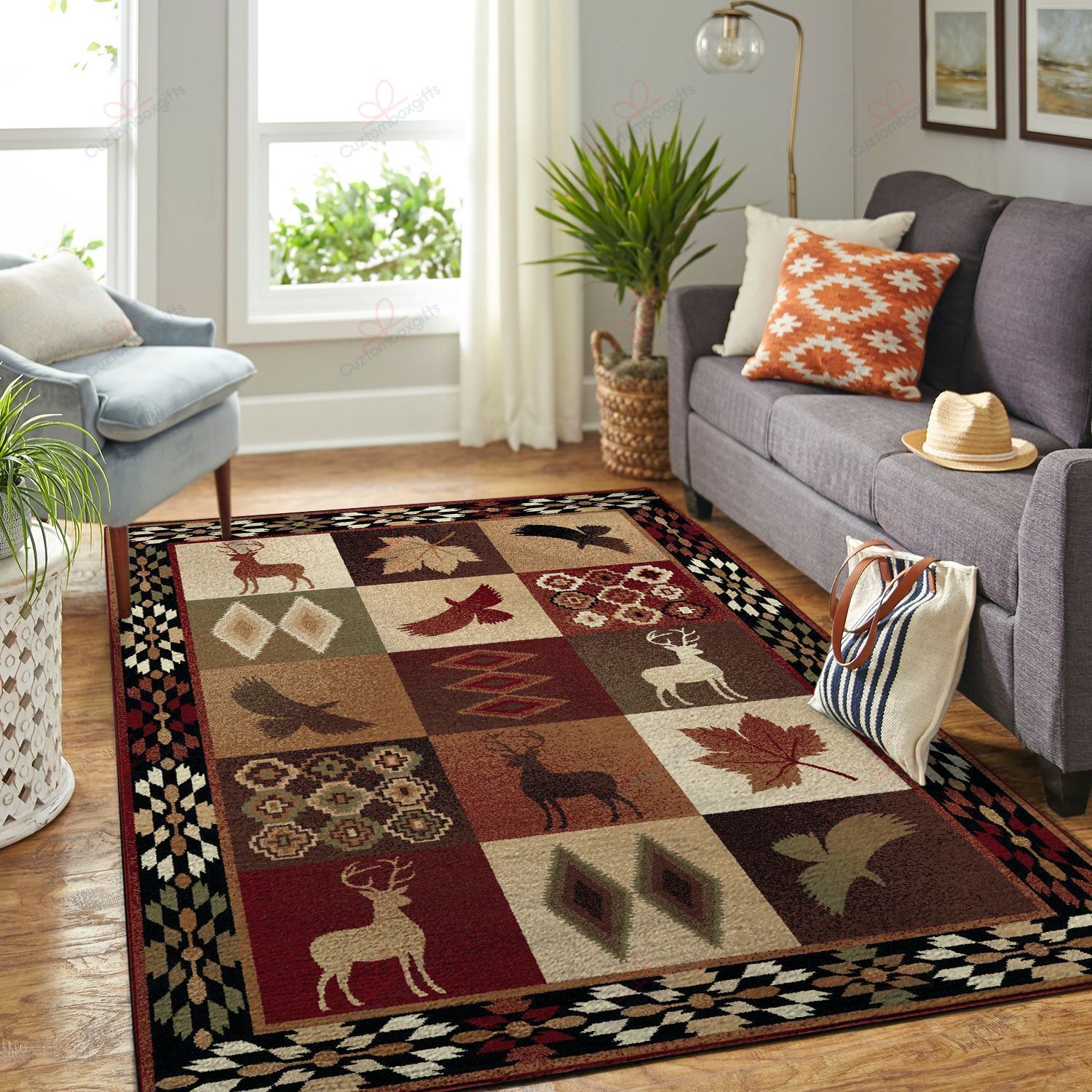 Brown Deer Rug Sport Decor Gift Floor Decor Living Room Carpet Rug Area Rug - 9a677beaab2b Brown Deer Rug Sport Decor Gift Floor Decor Living Room Carpet Rug Area Rug - 9a677beaab2b