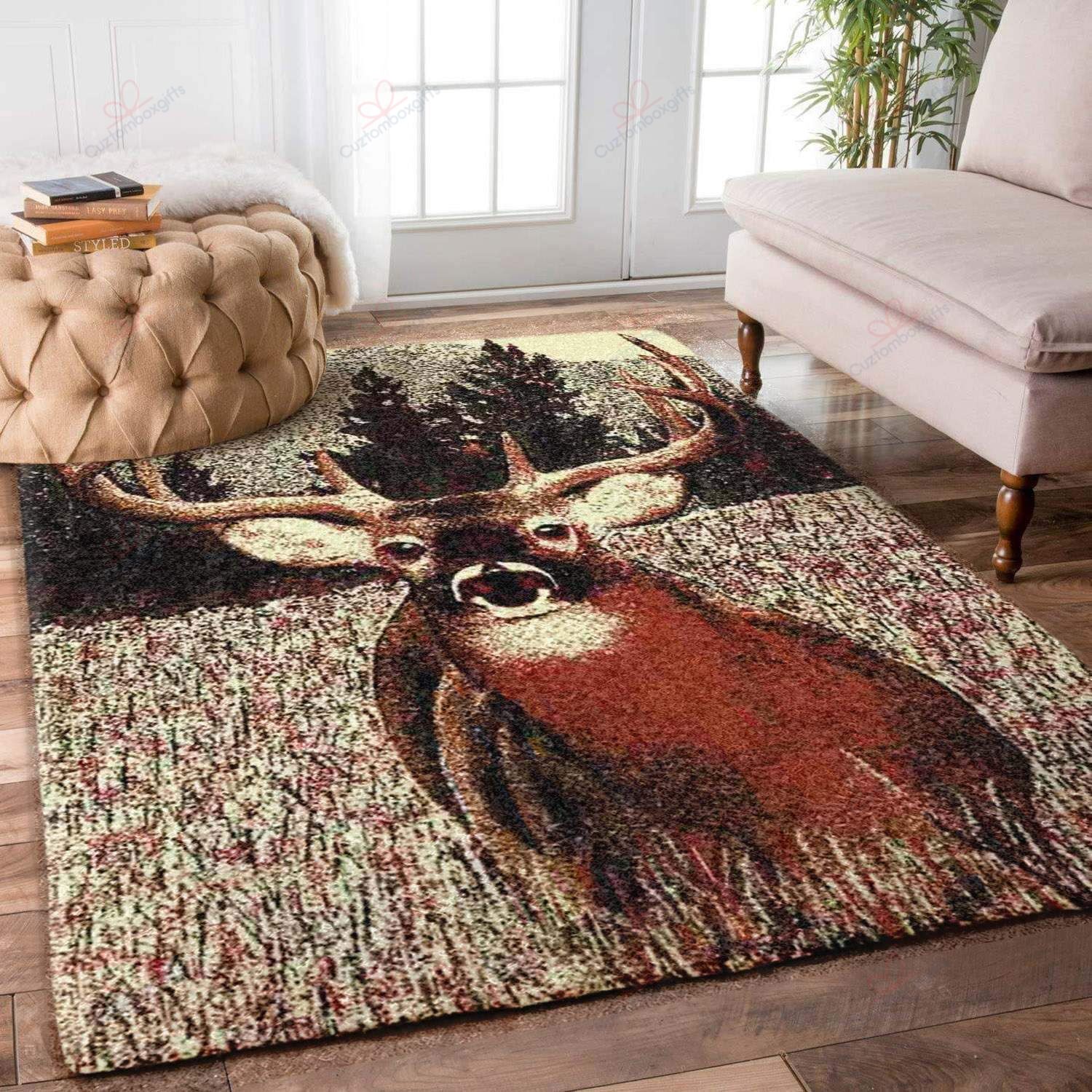 Brown Deer Rug Sport Decor Gift Floor Decor Living Room Carpet Rug Area Rug - 0dbb64c11b23 Brown Deer Rug Sport Decor Gift Floor Decor Living Room Carpet Rug Area Rug - 0dbb64c11b23