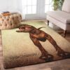 Brown Dinosaur Rug Sport Decor Gift Floor Decor Living Room Carpet Rug Area Rug - 80daf56583cb