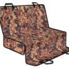 Brown Floral Bohemian Pattern Print Pet Car Back Seat Cover - b6335ef274c1