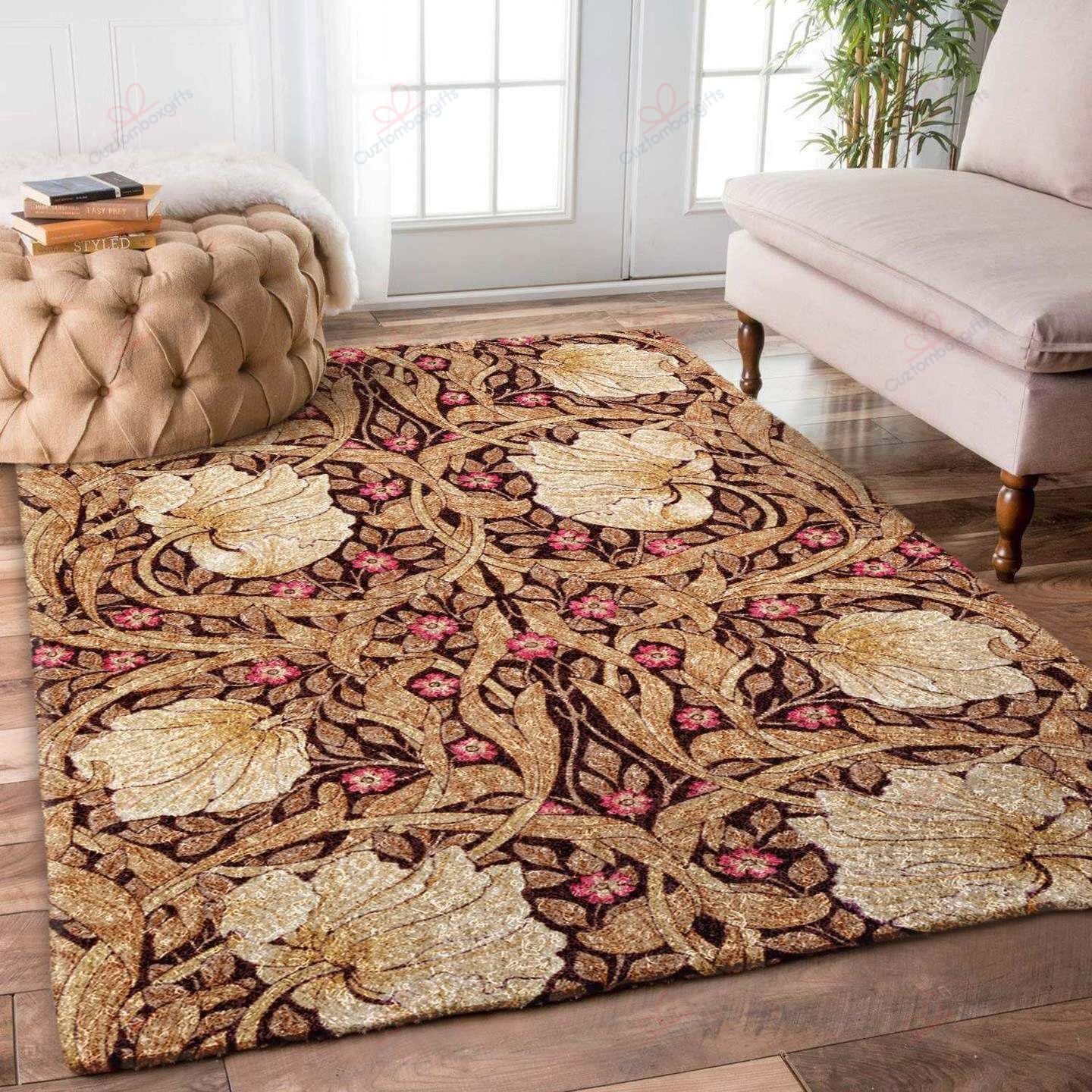 Brown Flower Rug Sport Decor Gift Floor Decor Living Room Carpet Rug Area Rug - beb17da76f09 Brown Flower Rug Sport Decor Gift Floor Decor Living Room Carpet Rug Area Rug - beb17da76f09