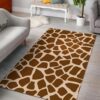 Brown Giraffe Pattern Rug Sport Decor Gift Floor Decor Living Room Carpet Rug Area Rug - b5173ff0427e