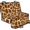 Brown Giraffe Pattern Print Pet Car Back Seat Cover - 8a4e3f476316