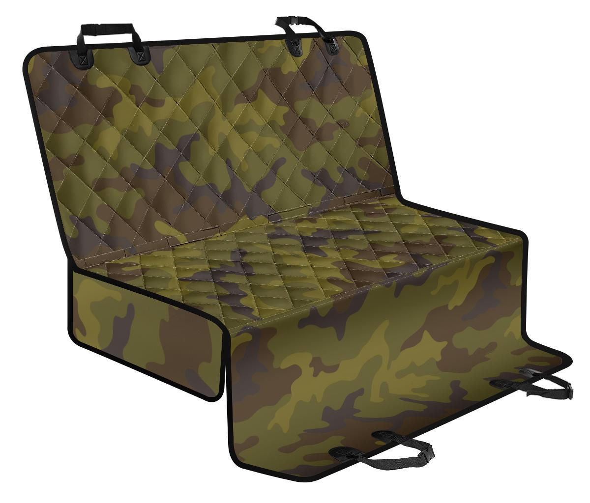 Brown Green Camouflage Print Pet Car Back Seat Cover - 4e8e1e152ef3 Brown Green Camouflage Print Pet Car Back Seat Cover - 4e8e1e152ef3