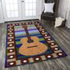Brown Guitar Rug Sport Decor Gift Floor Decor Living Room Carpet Rug Area Rug - 7ebca986653f