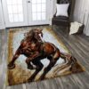 Brown Horse Rug Sport Decor Gift Floor Decor Living Room Carpet Rug Area Rug - a156858c5192