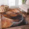 Brown Horse Rug Sport Decor Gift Floor Decor Living Room Carpet Rug Area Rug - bbaafcd97d84