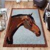 Brown Horse Rug Sport Decor Gift Floor Decor Living Room Carpet Rug Area Rug - 398535dd2094