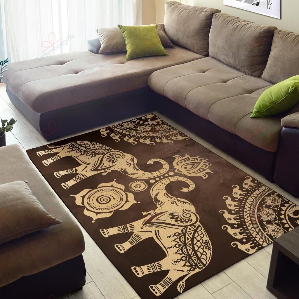Brown Mandala Elephant Rug Sport Decor Gift Floor Decor Living Room Carpet Rug Area Rug - 63e25db18405 Brown Mandala Elephant Rug Sport Decor Gift Floor Decor Living Room Carpet Rug Area Rug - 63e25db18405
