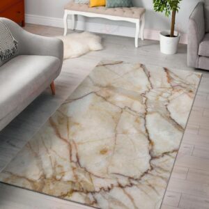 Brown Marble Rug Sport Decor Gift Floor Decor Living Room Carpet Rug Area Rug - b950fbeeec97