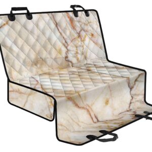 Brown Marble Print Pet Car Back Seat Cover - 63cdfa06d175