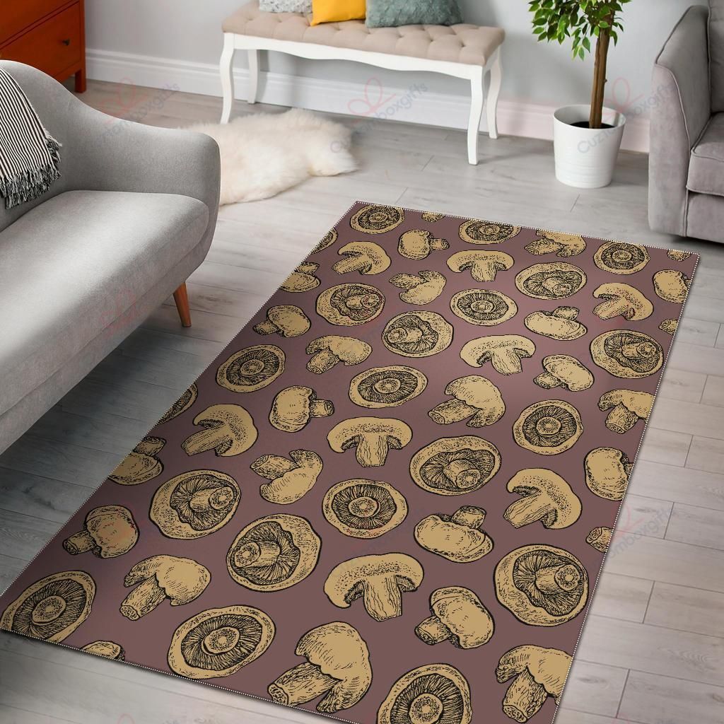 Brown Mushroom Pattern Rug Sport Decor Gift Floor Decor Living Room Carpet Rug Area Rug - 06eb72ac79c3 Brown Mushroom Pattern Rug Sport Decor Gift Floor Decor Living Room Carpet Rug Area Rug - 06eb72ac79c3