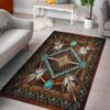 Brown Native Rug Sport Decor Gift Floor Decor Living Room Carpet Rug Area Rug - 0bf246fc9423
