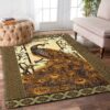 Brown Peacock Rug Sport Decor Gift Floor Decor Living Room Carpet Rug Area Rug - 555e3f52f4cd