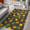 Brown Pineapple Pattern Rug Sport Decor Gift Floor Decor Living Room Carpet Rug Area Rug - 57316fab9db3