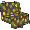 Brown Pineapple Pattern Print Pet Car Back Seat Cover - fb5182546e4e