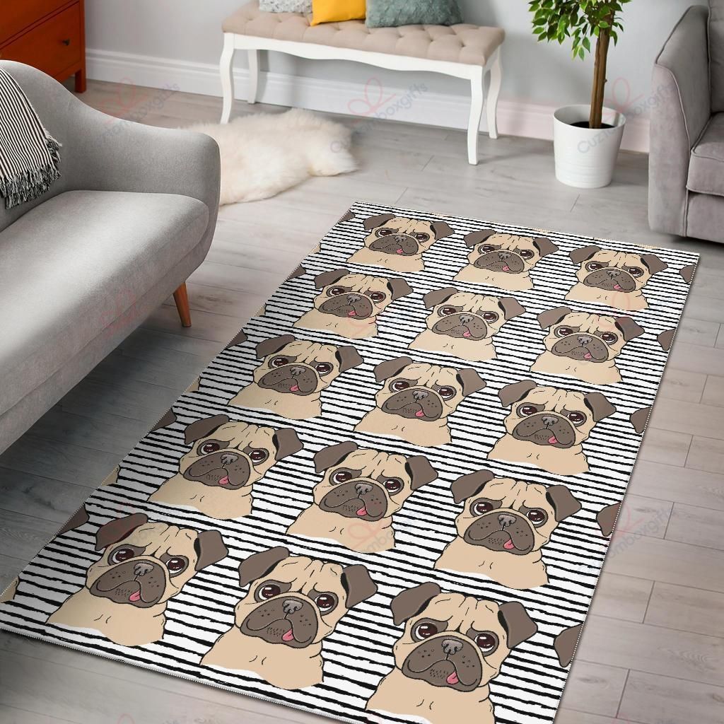 Brown Pug Dogs Rug Sport Decor Gift Floor Decor Living Room Carpet Rug Area Rug - 4e2f3bce53d7 Brown Pug Dogs Rug Sport Decor Gift Floor Decor Living Room Carpet Rug Area Rug - 4e2f3bce53d7