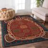 Brown Turtle Rug Sport Decor Gift Floor Decor Living Room Carpet Rug Area Rug - 8b4bf4c3ae79
