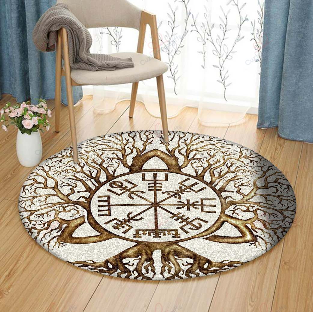 Brown Viking Tree Of Life Round Carpet Floor Rug Living Room Bedroom Decor Round Area Rug Carpet Brown Viking Tree Of Life Round Carpet Floor Rug Living Room Bedroom Decor Round Area Rug Carpet