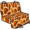 Brown Watercolor Giraffe Pattern Print Pet Car Back Seat Cover - b23b7a02a556