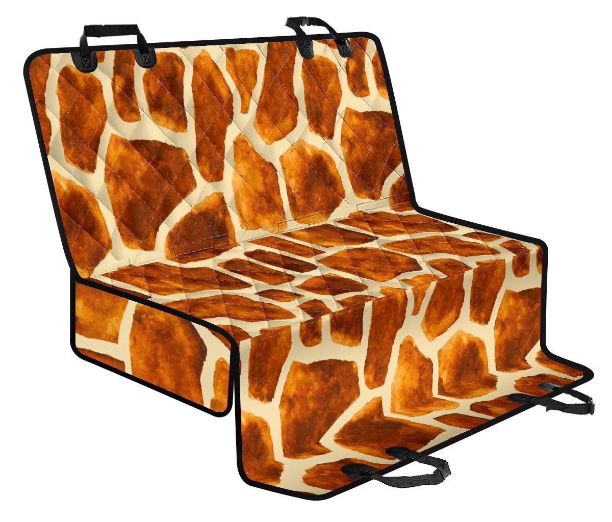 Brown Watercolor Giraffe Pattern Print Pet Car Back Seat Cover - b23b7a02a556 Brown Watercolor Giraffe Pattern Print Pet Car Back Seat Cover - b23b7a02a556